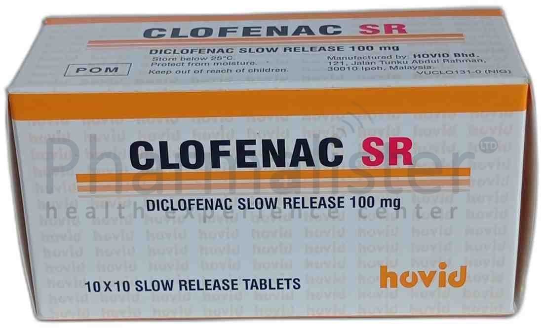 Clofenac SR Tablet - Diclofenac Slow Release 100mg