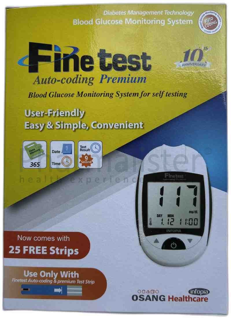 Fine Test Premium Machine - Blood Glucose Monitoring System - Premium