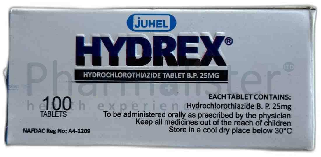 Hydrex 25mg Tablet - Hydrochlorothiazide 25mg