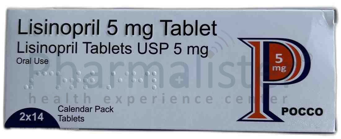 Lisinopril 5mg Tablet - Pocco - 28