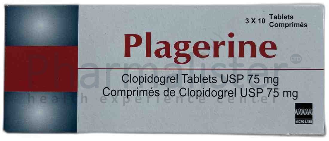 Plagerine - Clopidogrel Tablets USP 75mg
